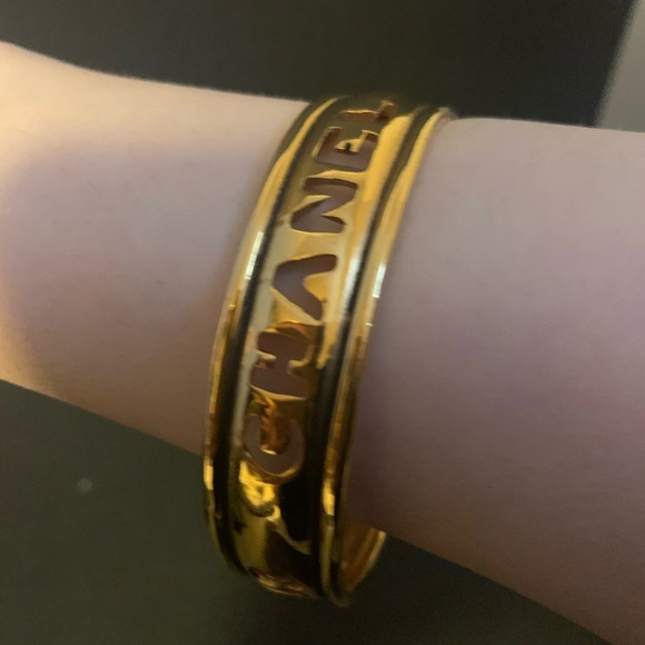 CHANEL Jewelry - Chanel vintage Paris bangle bracelet one piece